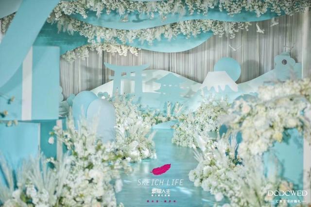 DODOWED真实婚礼案例推荐系列之素描人生Tiffany蓝婚礼案例