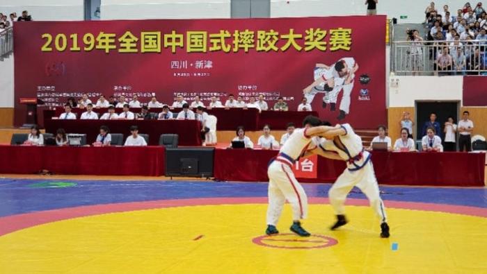 2019全国中国式摔跤大赛在成都新津开幕