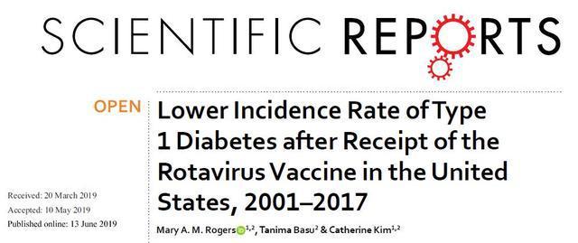 Scientific Reports：I 型糖尿病可通过疫苗降低发病风险？