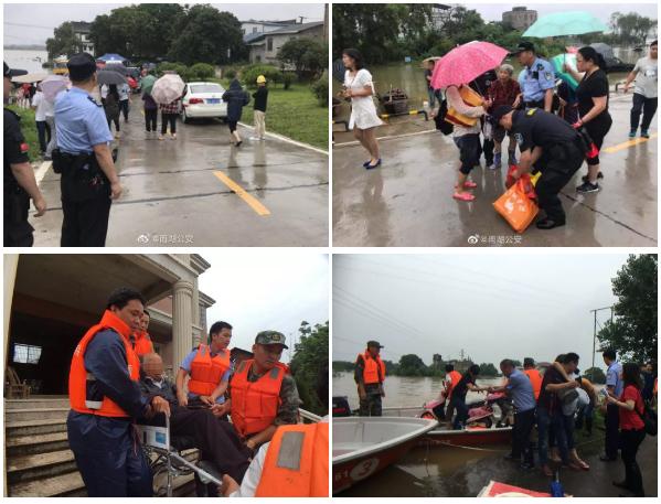 逆水而行的“警察蓝”，暴雨中最暖心的“安全色”