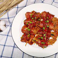 有颜有味的金针菇培根卷