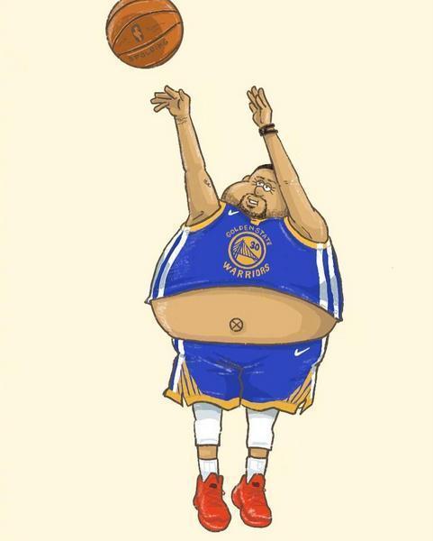 组图：当NBA球星们变成400斤的大胖子，一个个都变得又萌又可爱