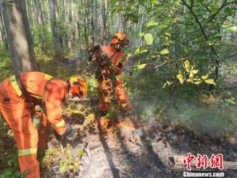 内蒙古大兴安岭北部原始林区火灾实现合围