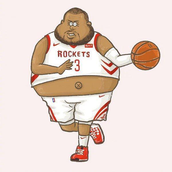 组图：当NBA球星们变成400斤的大胖子，一个个都变得又萌又可爱