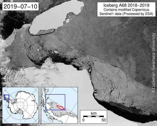 全球最大冰山正北移，上面可放8个新加坡，融化可灌满15个青海湖