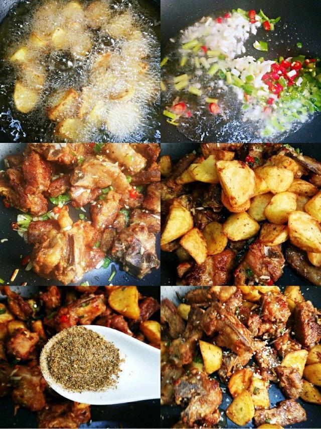 跟着中餐厅王俊凯学的椒盐土豆排骨简直好吃到爆~