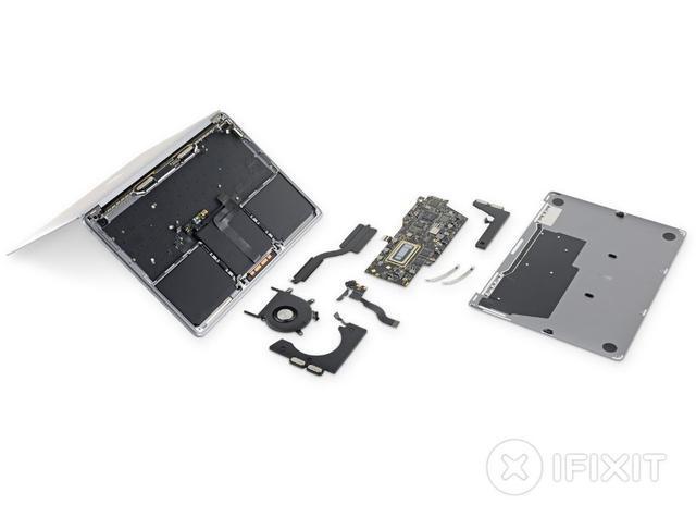 MacBook Pro 13拆解报告出炉：SSD无法更换、换电池难度也提升