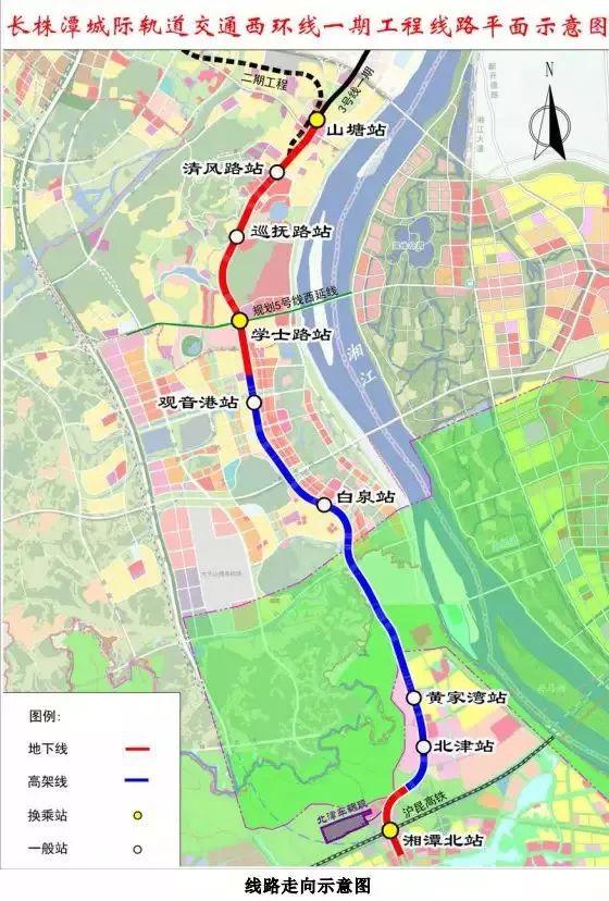 最新！长沙地铁3号线南延线8个站点位置曝光（详图）