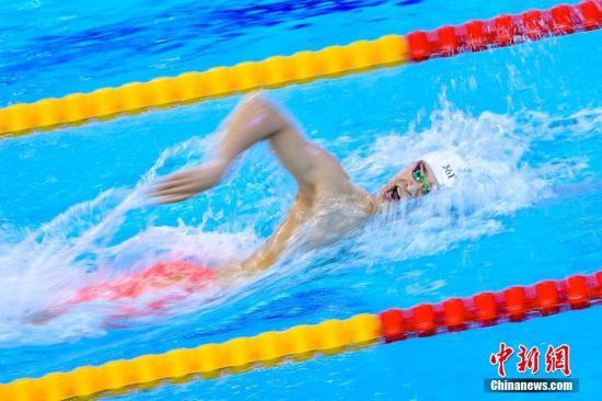 中国游泳队接棒亮相世锦赛 孙杨力争两项卫冕