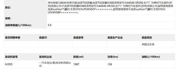 2.0燃油和2.5油电混动车型，全新一代一汽丰田RAV4亮相工信部