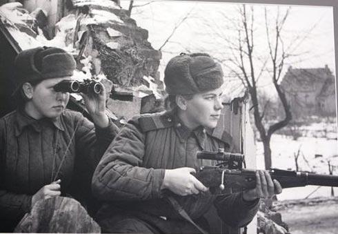 图说二战中的苏联女兵