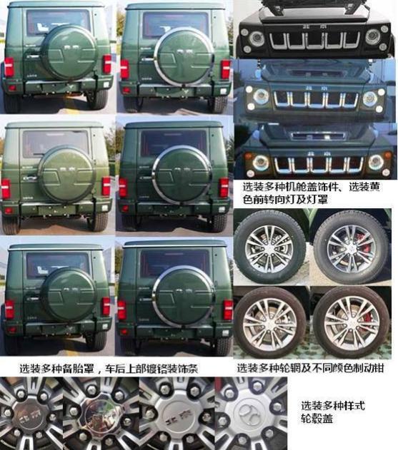 符合国六排放标准/211马力 北京BJ80 2.0T车型申报图曝光