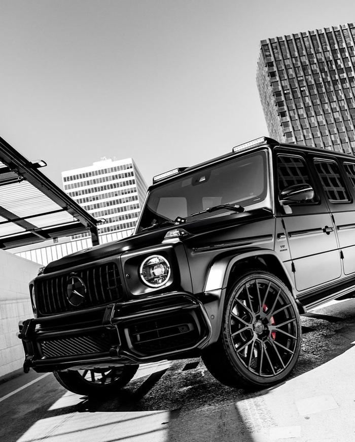 哑光色的涂装 梅赛德斯AMG G63海外实车