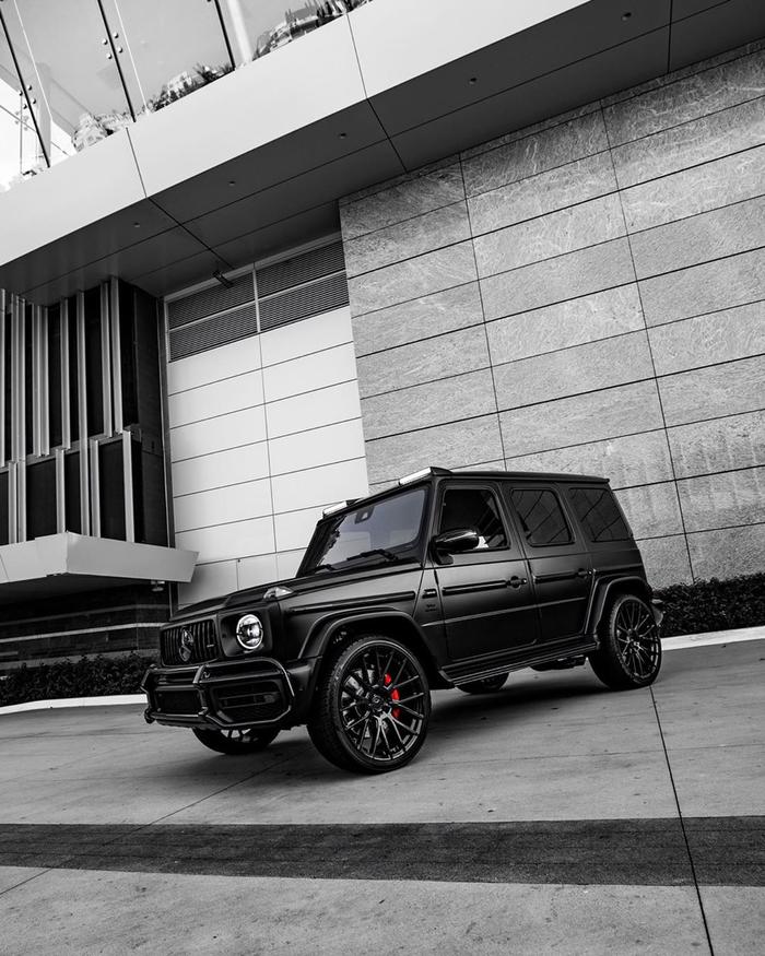 哑光色的涂装 梅赛德斯AMG G63海外实车