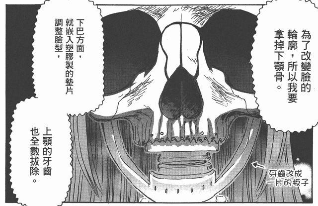 惊悚漫画推荐：女孩想把自己整成动漫人物，最终整个脸都变形了