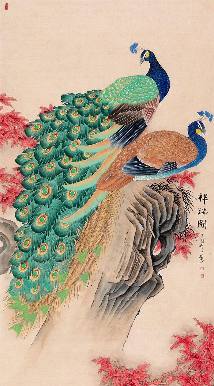 走廊尽头挂什么画好 花鸟画装饰更诗情画意