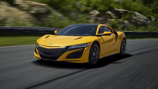 讴歌NSX 2020款车型增加了复古的黄色黄调