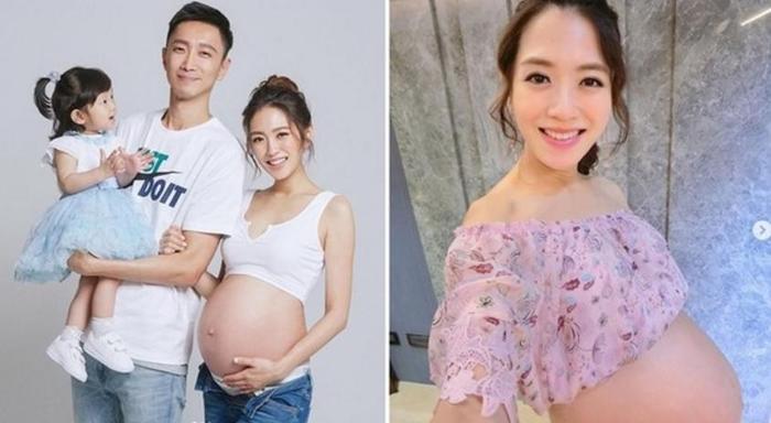 杨千霈二胎依旧产女，嫁入豪门，怀孕8个多月还在工作