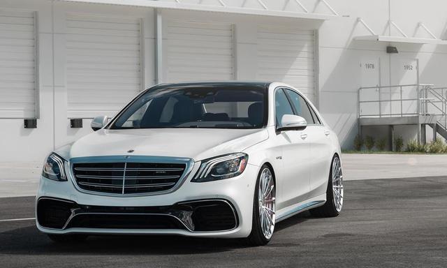 奔驰AMG S63 4Matic改装，配22英寸抛光锻造轮毂