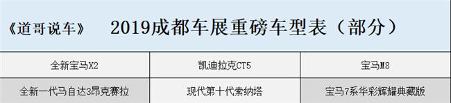 2019成都车展前瞻：重磅车型齐亮相 宝马或成最大亮点