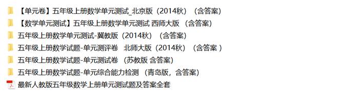 新学期福利继续！百套小学【1-6年级语数英】单元试卷！（含答案，可下载）