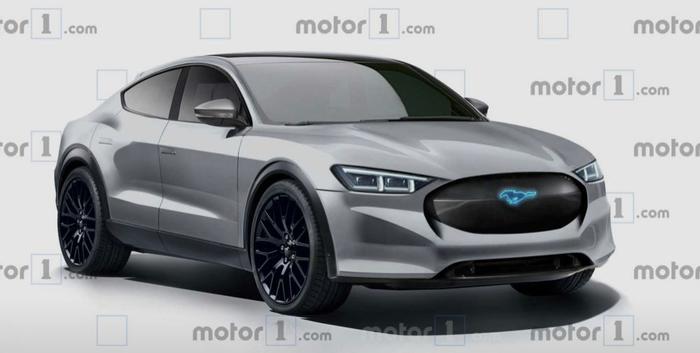 或将明年面世 福特Mustang纯电SUV渲染图曝光