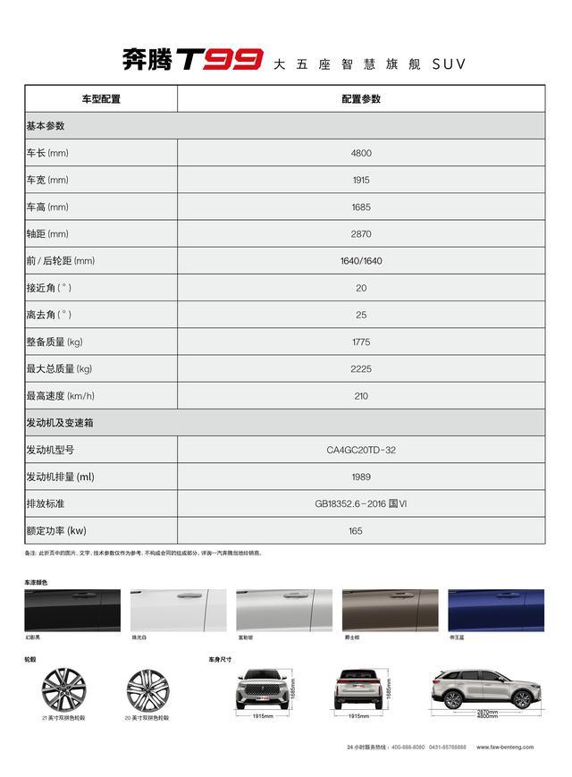一汽奔腾T99正式下线/定档10月上市 预售价格15.99万-19.99万元
