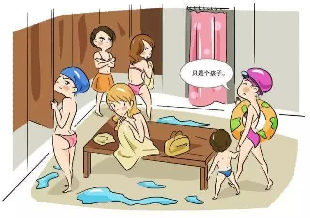 妈妈带6岁儿子进女浴室，遭年轻女孩反对，妈妈：孩子还小你怕啥