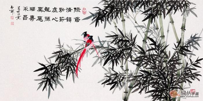 客厅沙发墙花鸟画精选，每一幅都寓意吉祥