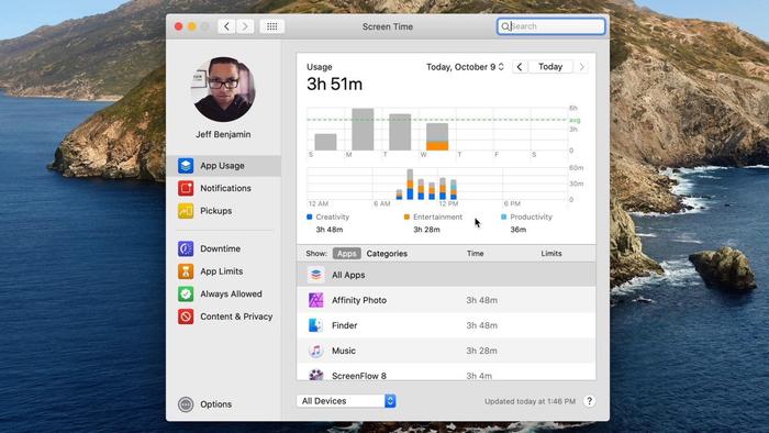 如何在macOS Catalina的Mac上设置屏幕时间？