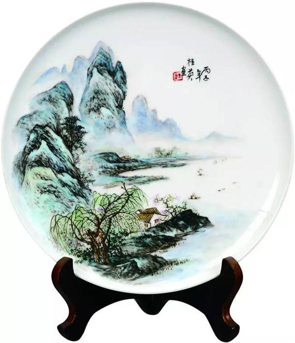 中国古美術　磁器板　瓷板画 民国　珠山八友　汪野亭　粉彩 O1CN01r80wQj1jz5xFuplup_!!