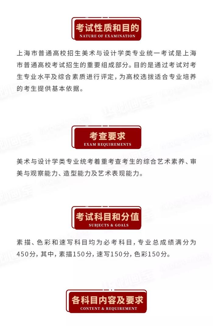 上海市五年联考真题+2020考纲你值得拥有华卿画室联考资讯站