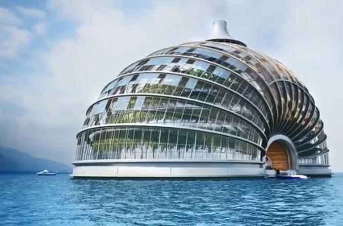 让人感到惊讶的房子，外表酷似乌龟壳，运用在海上最有效