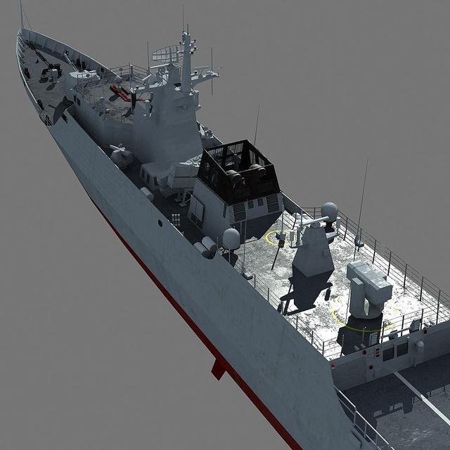 056武器配置有了新变化，高射速重机枪登舰，这火力够用吗？