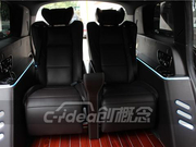 深圳奔驰GLS63车主改装航空座椅，游艇木地板