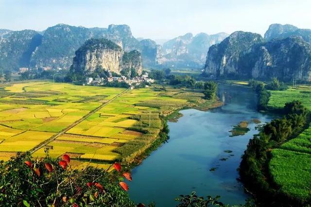 国庆广西周边游：古东瀑布，独秀峰王城，上林三里洋渡，银子岩