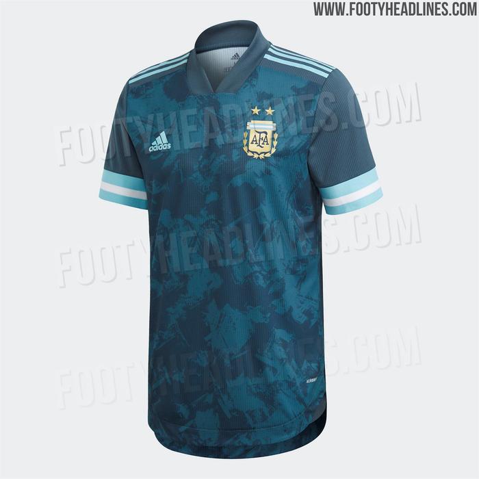 阿根廷国家队2020年美洲杯客场球衣曝光