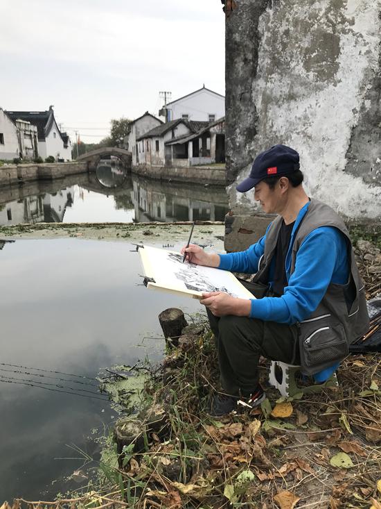 小桥流水人家——王成硕江南水乡写生集锦