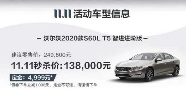 沃尔沃现款S60优惠已无底线，全新S60海外版价格却过分自信