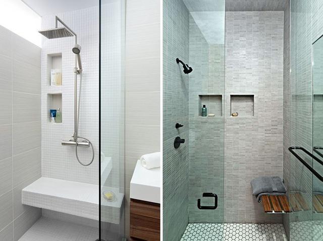 9个小众淋浴壁龛创意，让浴室用品的存放不在杂乱无章
