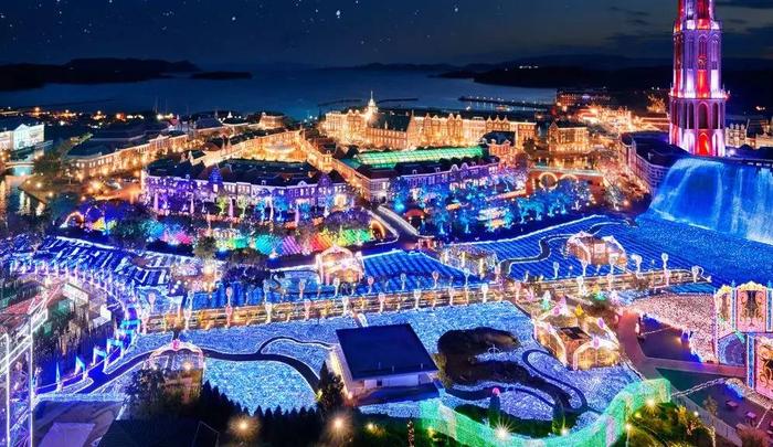 看日本主题乐园如何靠1300万颗彩灯“打火”夜游？