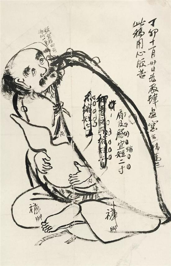 从齐美人到自画像 北京画院展齐白石笔下人物神情