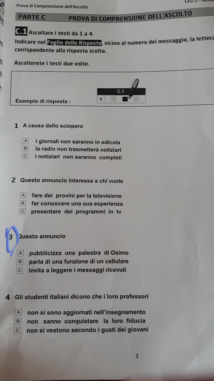意大利语等级考试，请收下这份答题方法及解题技巧