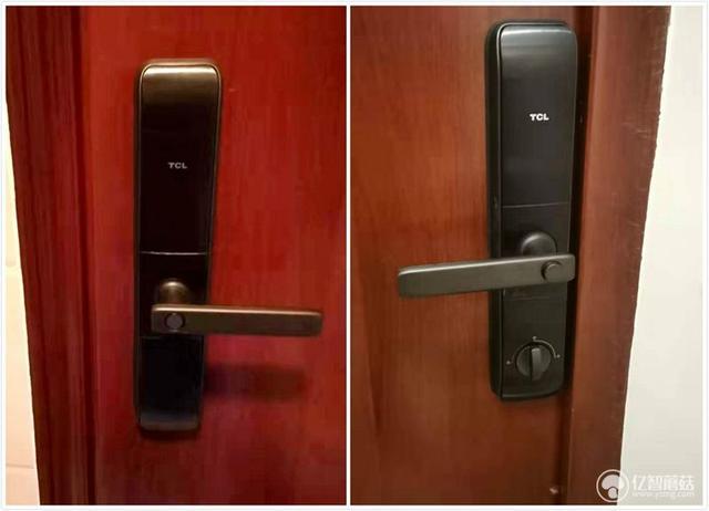 指纹、密码、远程、传统、门禁、钥匙多姿势解锁：TCL智能门锁K5