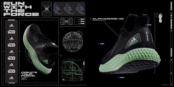 阿迪达斯推出新款ALPHAEDGE 4D星球大战主题跑鞋