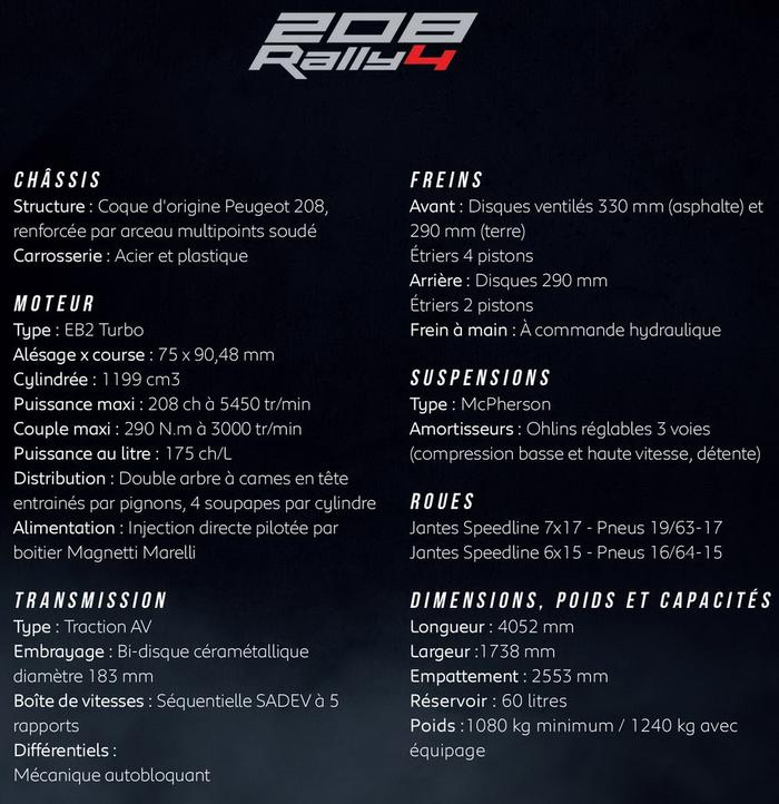 R2C拉力赛车升级标致全新208 R4赛车2020年开卖