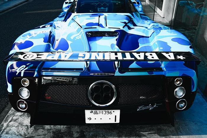 汽车与潮流的融合 超级跑车帕加尼跨界合作日本潮流品牌Bape