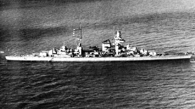 二战德国最好运战舰欧根亲王号，一艘可以硬扛原子弹的重巡洋舰