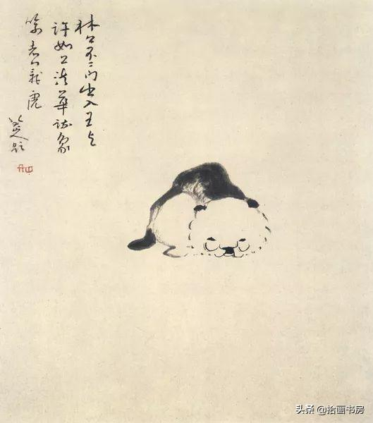 八大山人《巨石小花图》:石与花的性灵对话
