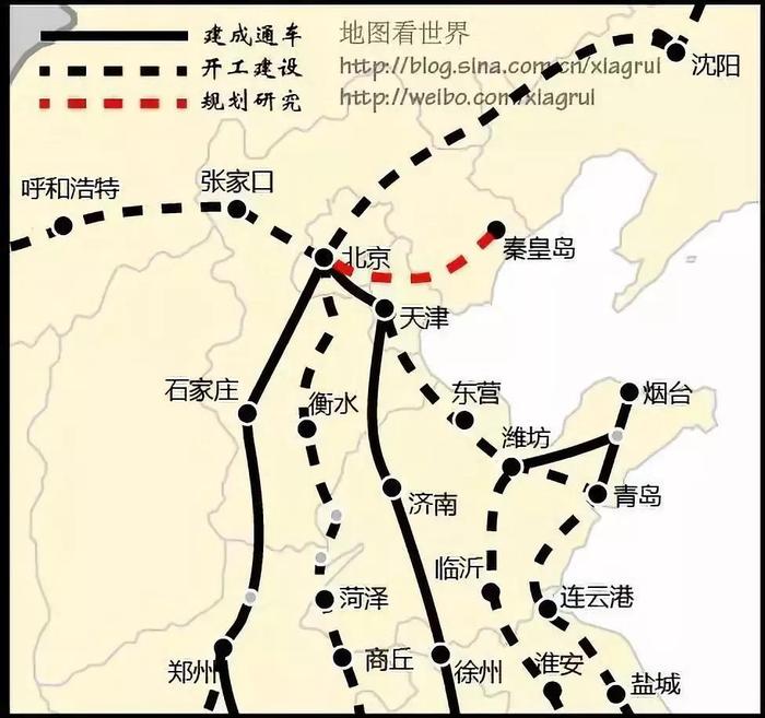 谁是中国最牛逼的高铁“米字型”城市？